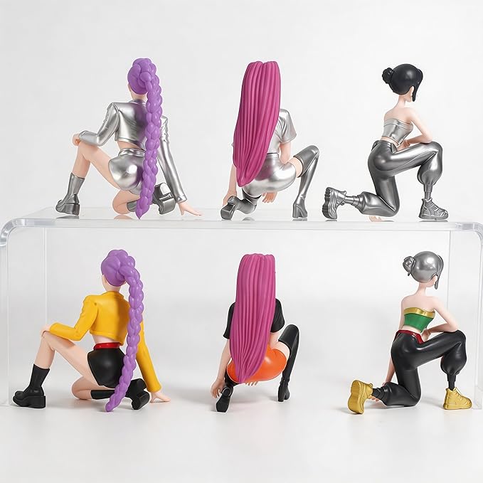 6Pcs Demon Movie Hunters Figurines,Collectable Figure,Holiday Creative Gift Birthday Decorations Room Decor