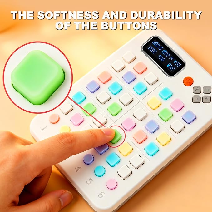 Smart Color Sudoku Console,Handheld Travel Logic Game–500 Screen‑Free Challenges,Quiet Brain Teaser for Kids/Adults/Seniors,Car Rides&Indoor Recess-Color Guidance,Adjustable Voice Prompts