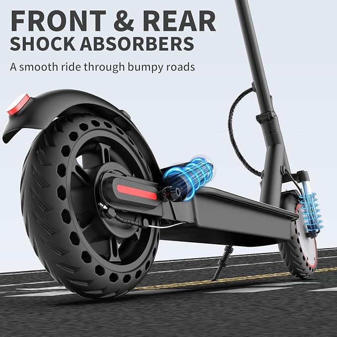 Electric Scooter for Adults, Teens & Big Kids, 350W-500W Motor, 10Mph-21 MPH & 10-28 Miles Max Range, 6.5 to 10 inch Tires, Portable Lightweight E-Scooter