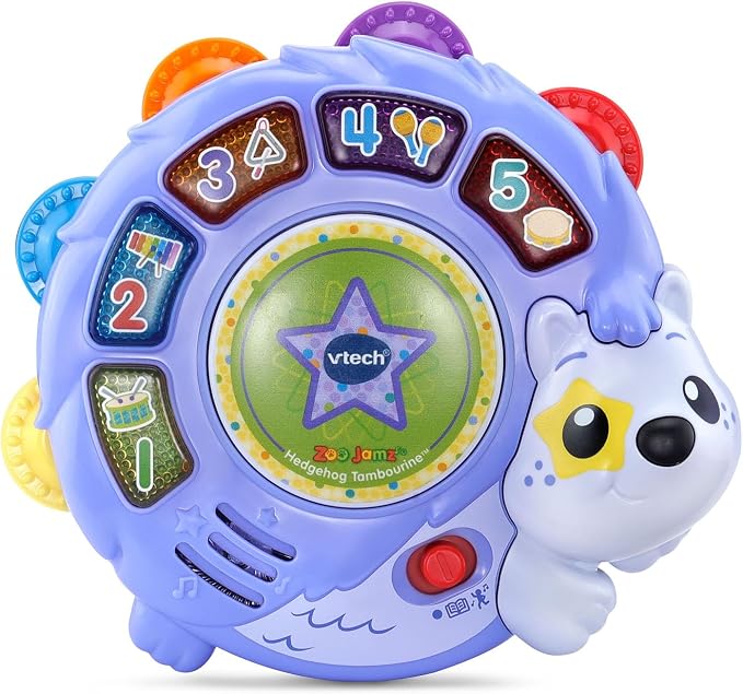 VTech Zoo Jamz Hedgehog Tambourine with Instruments and Games