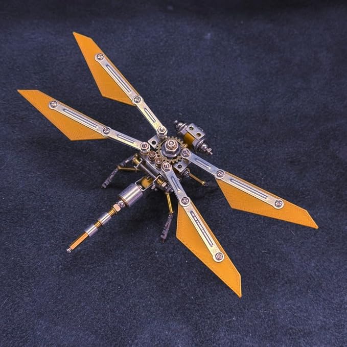 3D Metal Bee Puzzle for Adults, 126PCS Fengyi Cruiser Mechanical Bee Model Kit, DIY Assembly Metal Puzzle Decoration Gift for Birthday Christmas