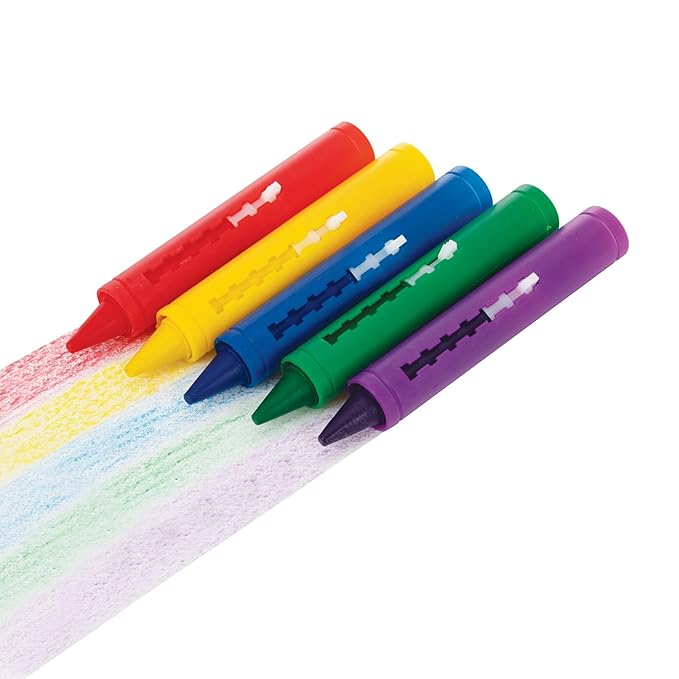 Nuby Bath Crayons for Kids - Washable, Vibrant Colors for Bathtime Drawing - 3+ Years - Kids Bath Toys and Essentials