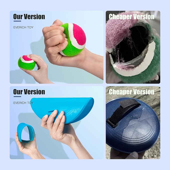 Upgraded Toss and Catch Ball Game Set, Outdoor Games for Kids Toys, Stocking Stuffers for Family Games, Beach Pool Yard Christmas Toys Birthday Gifts for Boys Girls 3 4 5 6 7 8-12 Year Old
