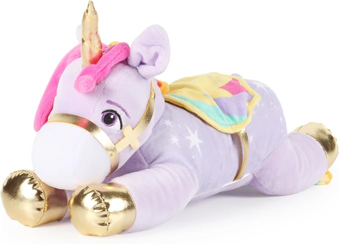 Jay Franco Kids Unicorn Academy Plush Pillow Buddy - Large Ultra-Soft Stuffed Plushie & Cozy Pillow, Official Licensed Product, 13 Inches, Multi - Unicorn Academy Wildstar