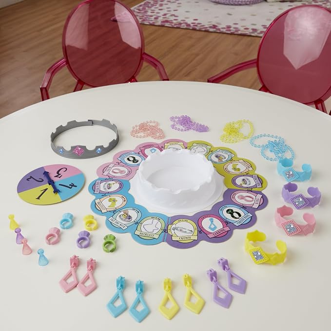 Pretty Pretty Princess Board Game, Classic Jewelry Dress-Up Games for Kids, Family Games for 2-4 Players, Kids Board Games, Ages 5 and Up