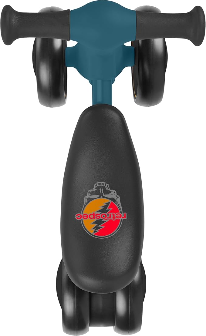 Retrospec Cricket 2 Baby Walker Balance Bike with 4 Wheels - Safe Learning Toy for Ages 12-24 Months - Scratch-Resistant Indoor Outdoor Toddler Riding Toy with Steering Limit & Soft Grips
