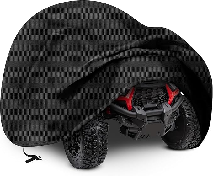 Large Kids Ride-On Truck Toy Car Cover, 420D Heavy Duty Waterproof Cover for Power Wheels, Outdoor Protective Cover All Weather - Universal Fit