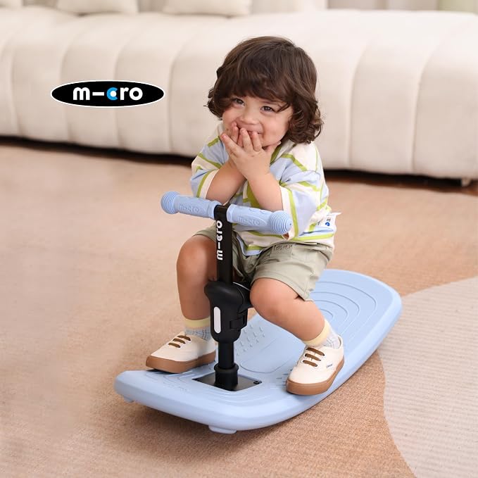 Micro Kickboard | Mini Rock & Go LED 6-in-1 Toddler Scooter & Rocker for Ages 1–6 | Convertible Ride-On, Rocker & Scooter | Motion-Activated PU LED Wheels | Adjustable T-Bar | Swiss Design