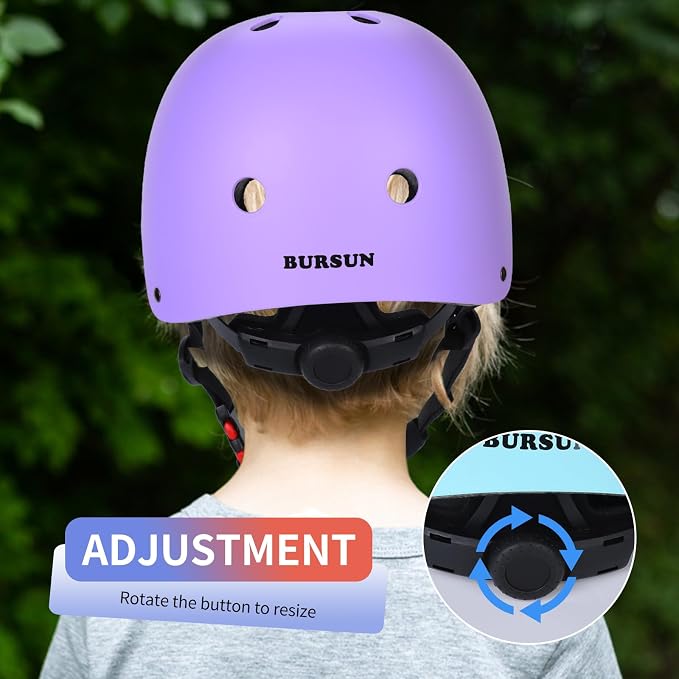 Kids Bike Helmet Adjustable Toddler Bike Helmets for Kids 2-5-8/8-14 Years with Knee Elbow Wrist Pads for GirlsBoys Youth Skateboard Bicycle Helmet for Scooter Roller Skating Balance Bike