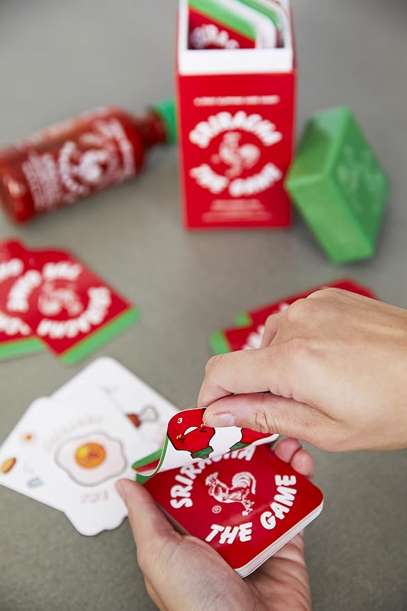 DSS Games Sriracha: The Game [A Spicy Slapping Card Game for The Whole Family | Great for White Elephant Gifts, Stocking Stuffers, Coworkers, Under $20, Ages 7 and Up]