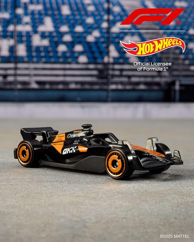 Hot Wheels Toy Cars Formula 1 5-Pack, Set of 5 1:64 Scale Die-Cast Vehicles Featuring F1 Racing Team Decos, Collectible Race Cars
