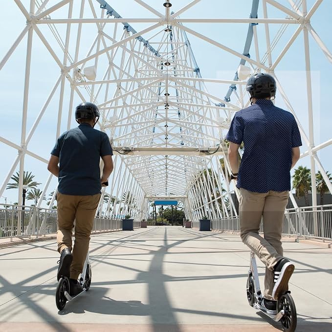 Razor A6 Kick Scooter for Kids Ages 8+ - Extra-Tall Handlebars & Longer Deck, 10" Urethane Wheels, Aluminum Frame, Anti-Rattle Technology, for Riders Up to 220 lbs
