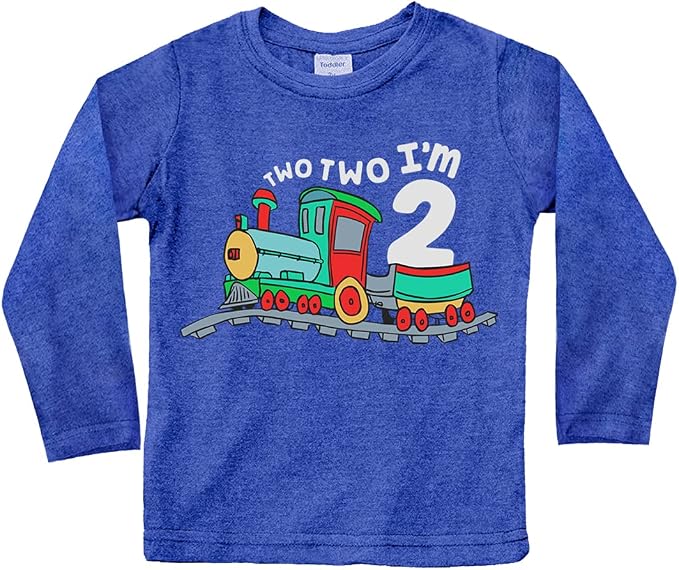 Unordinary Toddler 2nd Birthday Shirt boy Chugga Chugga Two Two Train im 2 Years Old Second Birthday Tshirt