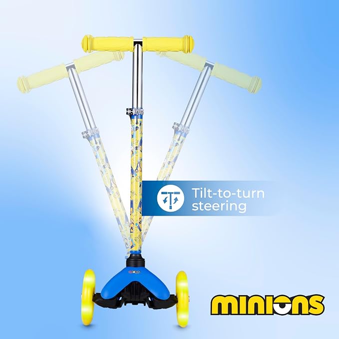 Kick Scooter for Kids, 3 Wheel Self Balancing, Light Up LED Wheels