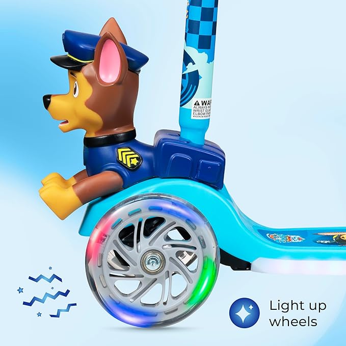 Kick Scooter for Kids, 3 Wheel Self Balancing, Light Up LED Wheels