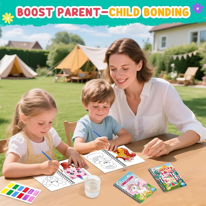 ZMLM 24 Water Coloring Books for Kids Party Favors - Bulk Mini Coloring Books for Kids Ages 4-8,Small Birthday Goodie Bag Stuffers School Teacher Return Gift Art Crafts Classroom Prizes (Fairy)