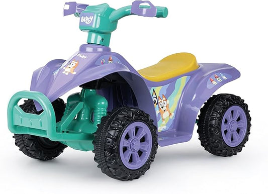 Bluey - 6V ATV Ride On Toy for Kids, LED Headlights, Battery Powered