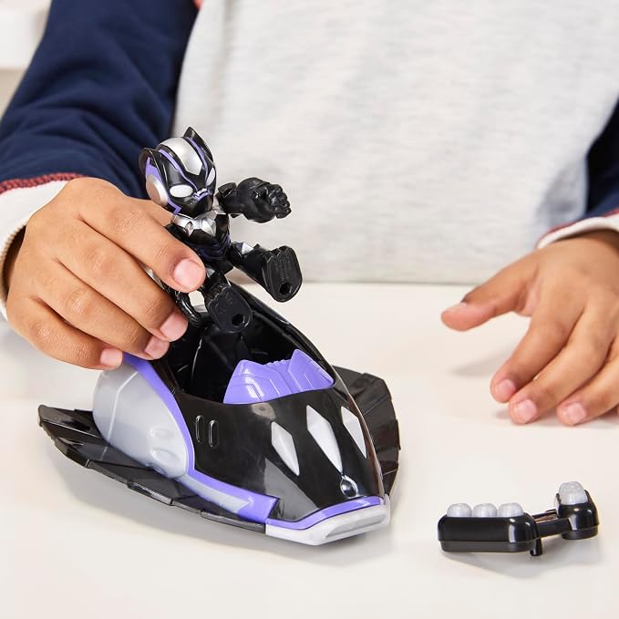 Marvel Iron Man and his Awesome Friends Black Panther Plane Action Figure & Toy Vehicle, 3-Inch (7.6 CM) Super Hero Toys for Kids, Ages 3+