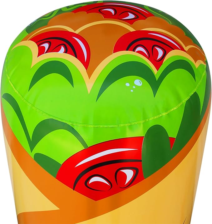 Banzai: Burrito Boppers - 2 Inflatable 36" Bumpers Toys, Giant Food-Themed Battle Play, Air-Cushioned, Swing Whop & Bop, in-Outdoor Game, Kids 5+