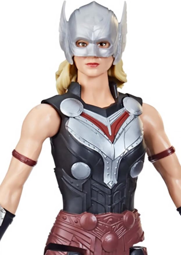 Marvel Avengers Titan Hero Series Mighty Thor Toy, 12-Inch-Scale Thor: Love and Thunder Figure with Accessory, Toys for Kids Ages 4 and Up