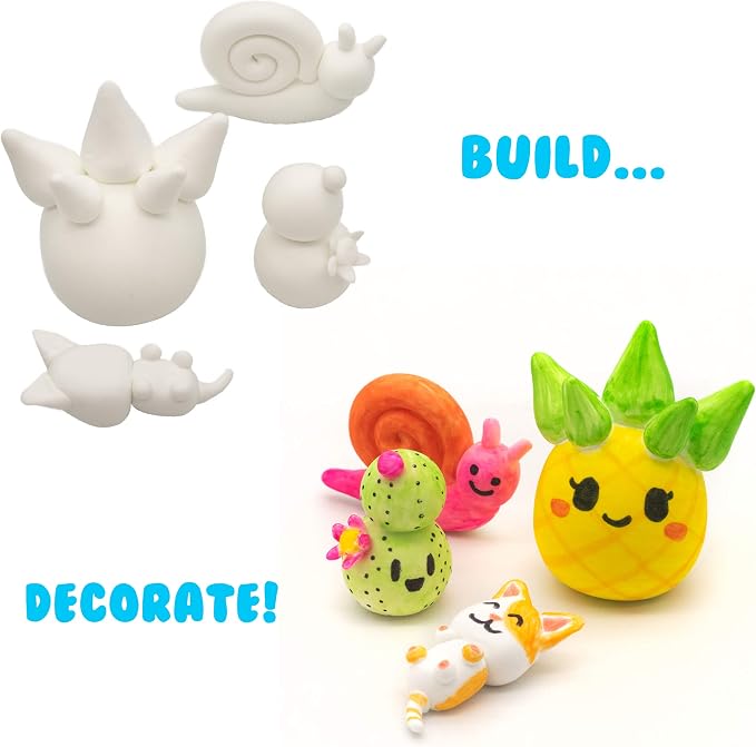 Air Dough - White, Air Dry, Ultra Light, Non-Toxic Modeling Clay in a Resealable Bag Including Tutorial Videos (Educational, Create & Decorate DIY, Kids Gifts, Arts & Crafts for Boys & Girls)