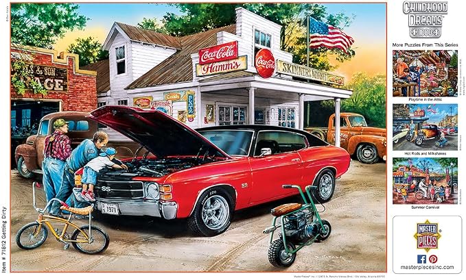MasterPieces - 1000 Piece Jigsaw Puzzle, Getting Dirty, Fun for Adults, Family, Kids, Matte Finish, 19.25" x 26.75"