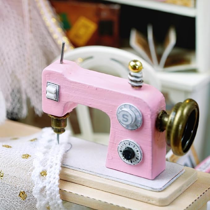 DIY Miniature Dollhouse Kits - Wooden Mini Model House with LED Lights, Tiny Furniture & Accessories – Craft Building Kits for Teens & Adults (Beatific Atelier) – Birthday Valentine's Gift