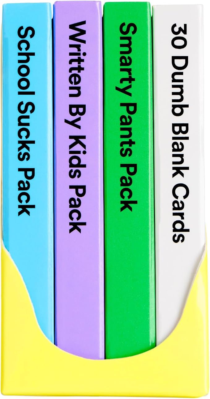 Cards Against Humanity Family Edition: Class Clown Bundle • 3 Themed Packs + 30 Blank Cards for Your Dumb Inside Jokes