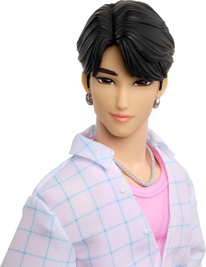 Mattel Kpop Demon Hunters Saja Boys Jinu Fashion Doll in “Soda Pop” Performance Look with 2 Accessories, Inspired by the Movie