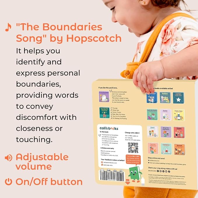 Cali’s Books Nursery Rhyme Sound Book for Toddlers – Interactive Musical Book (The Boundaries Song)