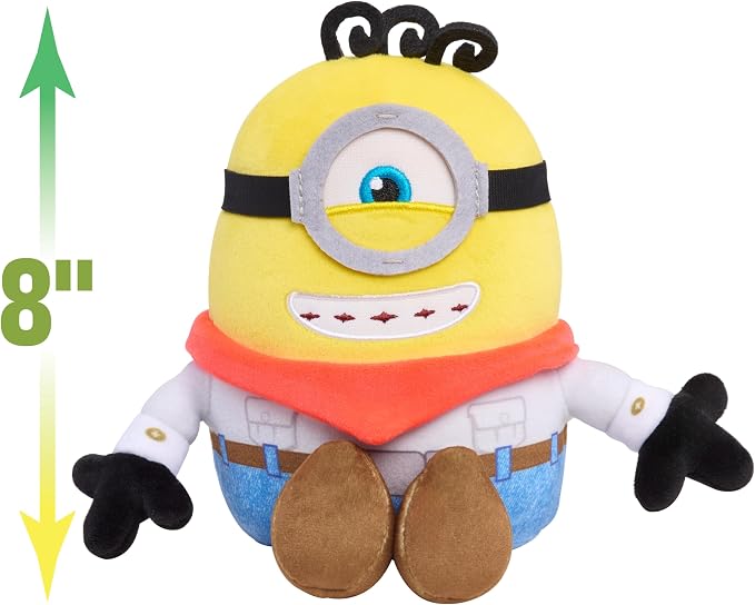 Illumination Minions & Monsters James Squooshy Plush Toy | Soft Squishy Plush, 7-Inch, Stuffed Animal, Sensory Fidget Toy with Bean Fill, Kids Gift, Ages 3+