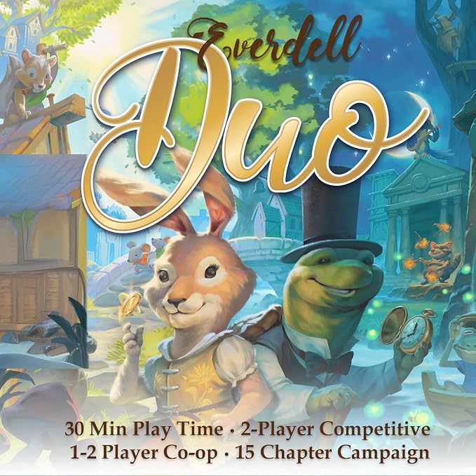 Everdell Duo – 2-Player Standalone Board Game with Competitive, Co-Op & Campaign Modes – Strategy Game with Woodland Theme, Ages 10+, Fast 30-Minute Gameplay