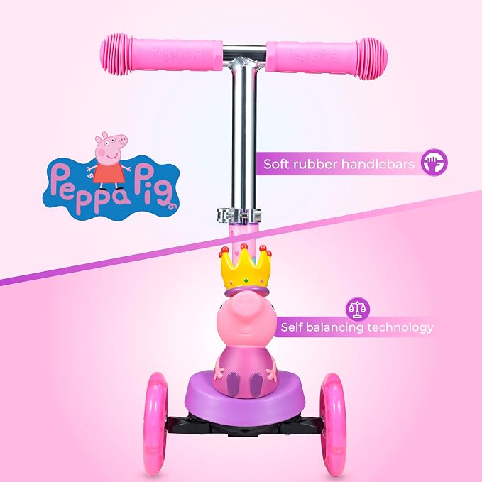 Kick Scooter for Kids, 3 Wheel Self Balancing, Light Up LED Wheels