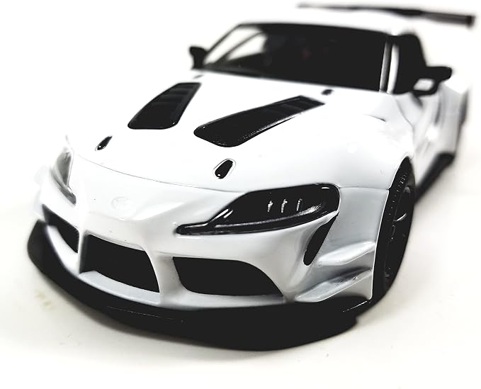 KiNSMART - Toyota GR Supra Concept Racing Edition 1:36 Scale 5" Die Cast Metal Super Sports Toy Car (White)