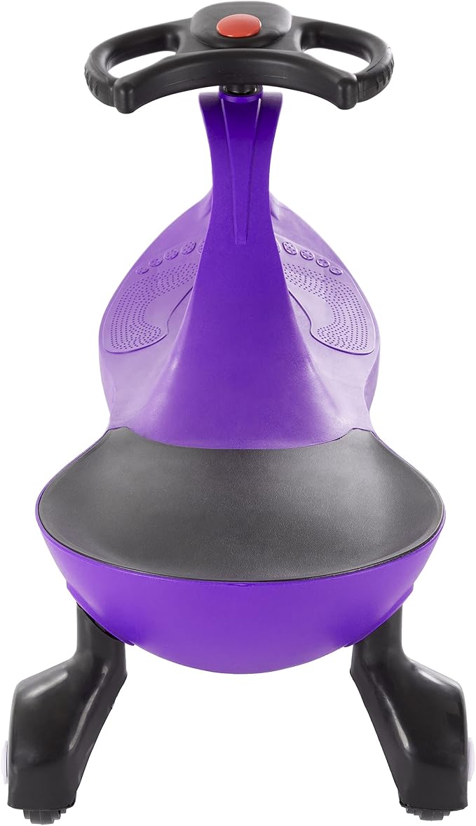 Wiggle Car Ride on Toy - No Batteries, Gears, or Pedals - Just Twist, Swivel, and Go - Outdoor Ride Ons for Kids 3 Years and Up by Lil' Rider (Purple) Large