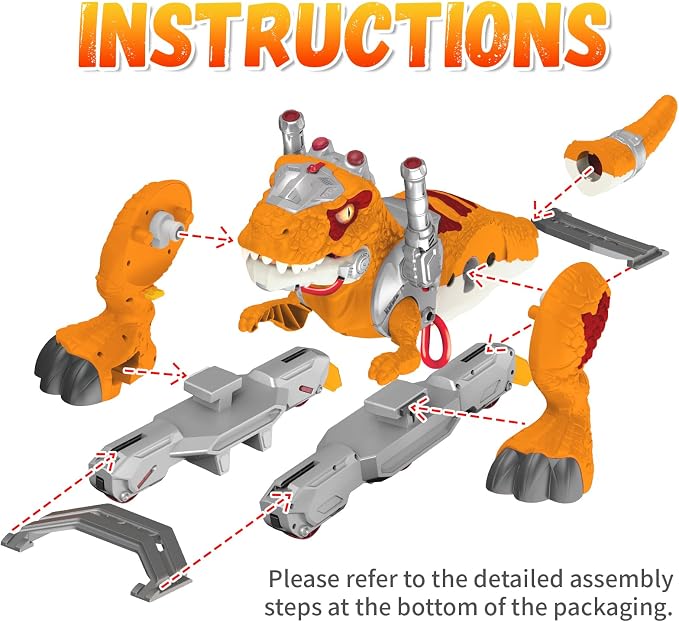Kids Electric Dinosaur Ride On Toys, Toddler Ride On Cars with Music, Light & Smoke, Preschool Kids Scooter Foot-to-Floor Walker, Toddler Electric Car Toy Chrismas Birthday Gifts Indoor Outdoor,Yellow
