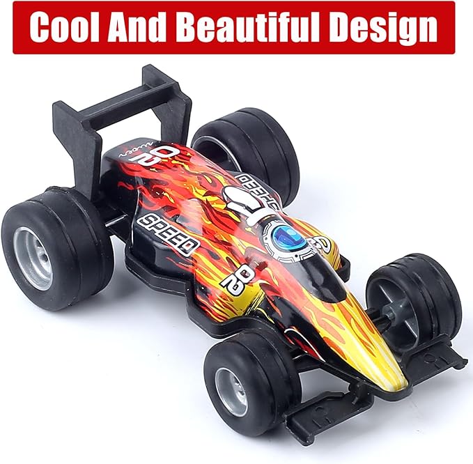 ZOHANINDL Pull Back Cars Toy Model Set 12Pack 1:43, Small Race Cars Wind up Racing Car, Easter Stuffing, Cake Tops, for Toddlers Kids Ages 2 3 4 5 6 7 8 Boys and Girls Birthday Party Favors