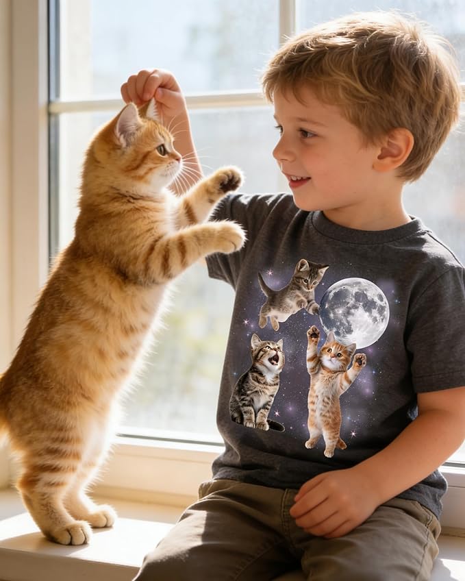 Lovekider Cotton Shirt for 3-6T Boys Truck Dinosaur Toddler Kids T-Shirt Short Sleeve Excavator Construction T-Rex Tee Shirts