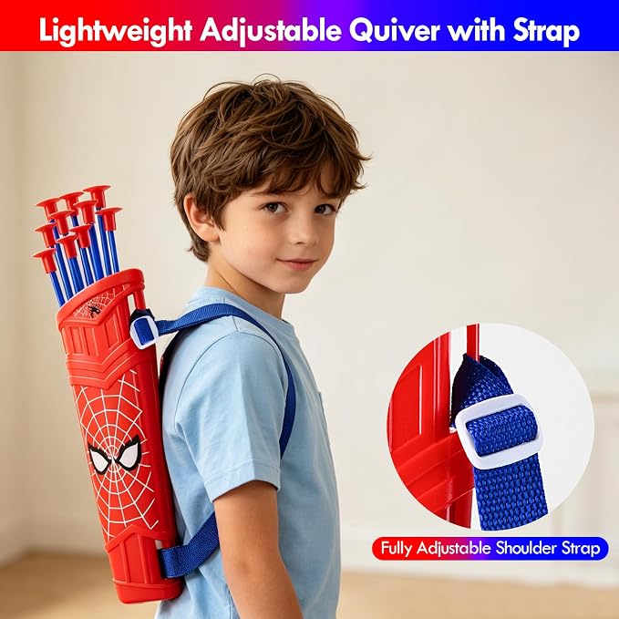 Bow and Arrow for Kids,LED Light Up Archery Set with 10 Suction Cup Arrows, 1Target, 3 Score Targets & 1 Quiver- Indoor Outdoor Sport Gifts for Boys Girls Ages 4 5 6 7 8 9 10 11 12