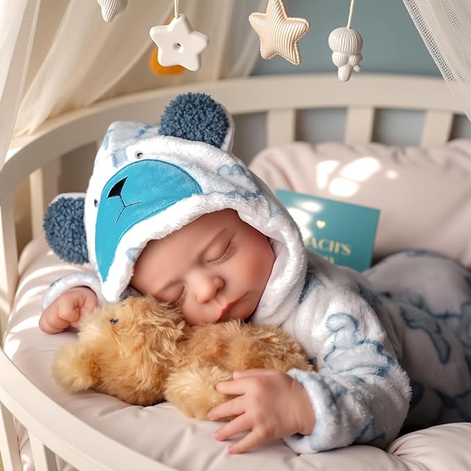BABESIDE Reborn Baby Dolls Boy, 20 Inch Lifelike Newborn Real Life Poseable Realistic Doll for Boy Soft Vinyl Full Body Baby Dolls with Clothes and Toy Gift for Kids Age 3+