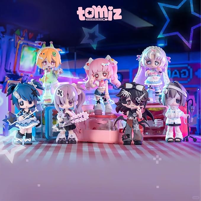CALEMBOU Anime Blind Box Figure, Cute Pets Another Dimension Series Blind Box Chibi Figure for Desktop Ornament, Collectable PVC Toys for Birthday Gifts