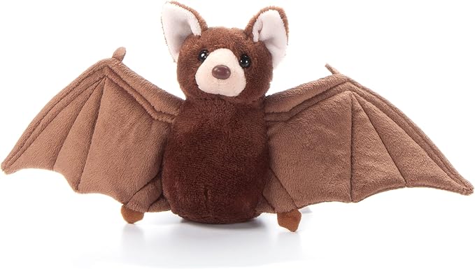 The Petting Zoo Bat Stuffed Animal Plushie, Gifts for Kids, Wild Onez Babiez Wildlife Animals, Bat Plush Toy 6 Inches