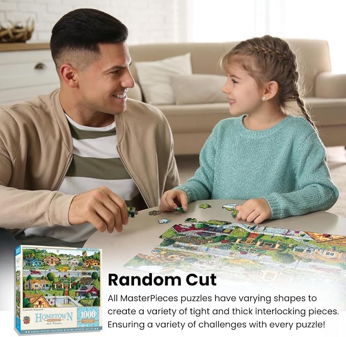 MasterPieces 1000 Piece Jigsaw Puzzle For Adults, Family, Or Youth - Bungalowville - 19.25"x26.75"