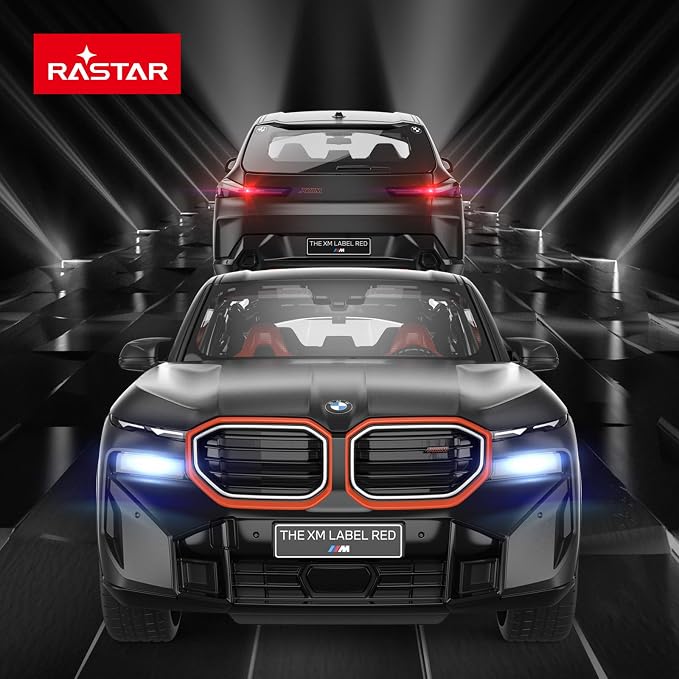 RASTAR BMW Toy Car 1:14 BMW XM Label Red Remote Control Car for Boys Kids RC BMW Model Car 2.4GHz, Openable Doors, Black | Officially Licensed, Ideal Gift, Working Lights, Independent Suspension, RC Car Model for Play & Display