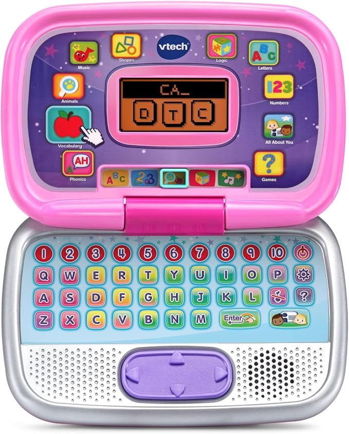 VTech Play Smart Preschool Laptop, Pink