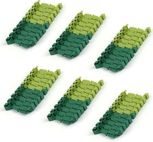 96 Pcs Dinosaur Flexible Track Expansion Kit for Kids - Birthday Gift for 3-5 5-7 Year Old Boys, Compatible with Most Dino Race Car Toys, Add-On Accessories for Building Track Sets