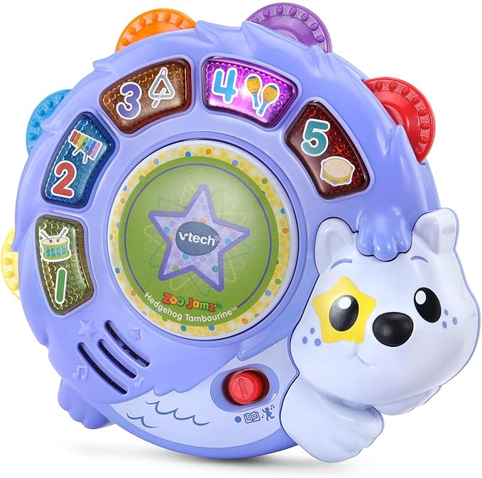 VTech Zoo Jamz Hedgehog Tambourine with Instruments and Games