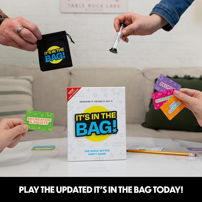 It’s in The Bag - Ultimate Family Game for Game Night, 3 Rounds of Wild Easy Fun! New Redesign of the Viral Party Game for Adults, Groups, and Kids - 25-30 Minutes, 4+ Players