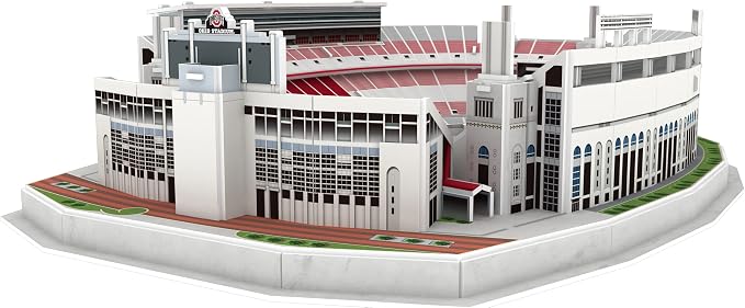 Pro Lion 3D Jigsaw Puzzle of Ohio Stadium Construction Building Kits - 77 Pieces | Ohio State Buckeyes Football Gifts for Boys, Adults, Men & Kids Aged 7+ | Puzzles Games Kit for Creative Fans