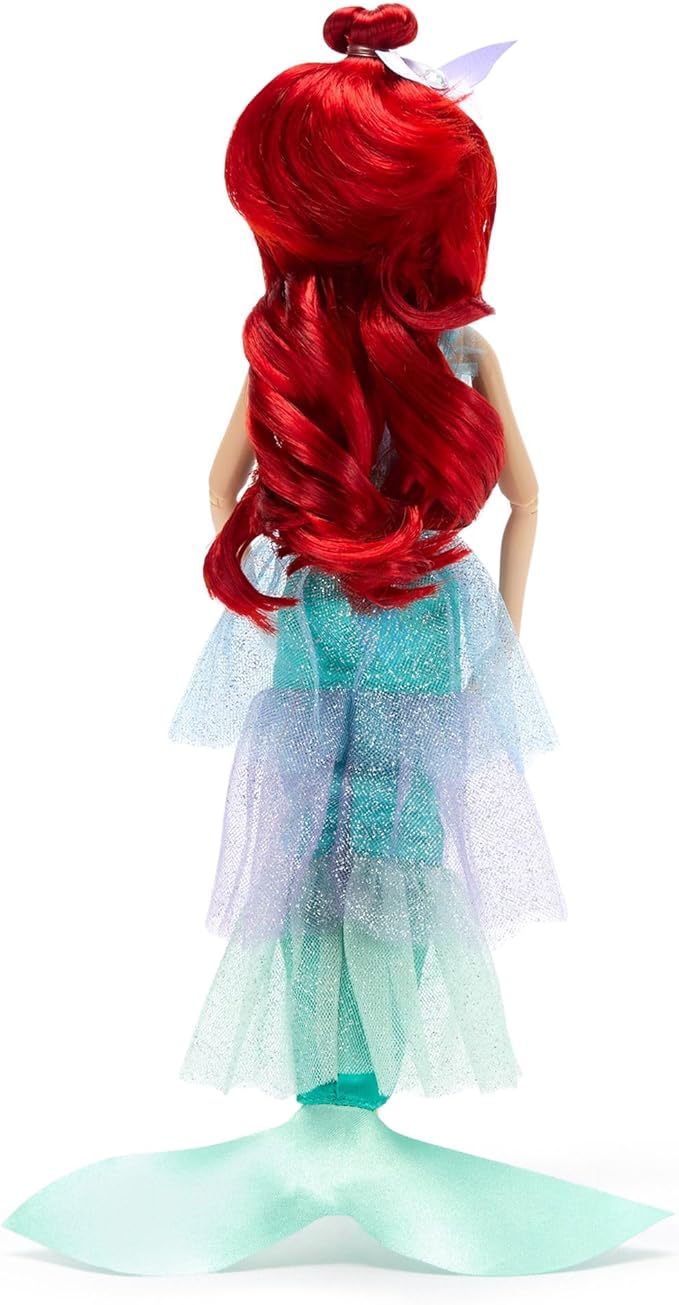 Disney Store Official Princess Ballet Doll - 11 Inch Ariel Ballerina Doll - Includes Brush with Molded Details, 2 Tutu Outfits, Accessories and Flounder Figure - Disney Princess Toys